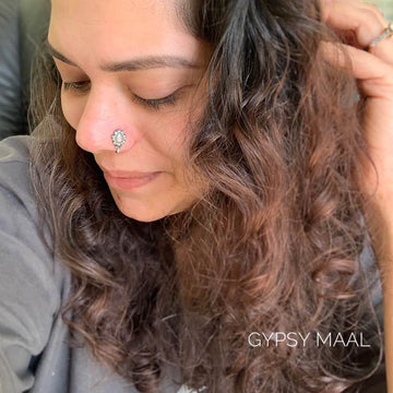 Abstract Flower Nose Clip-On